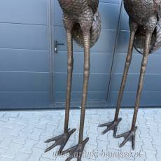 FONTANNA Z BRĄZU CZAPLE żurawie DUŻE - 260 cm