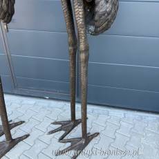 FONTANNA Z BRĄZU CZAPLE żurawie DUŻE - 260 cm