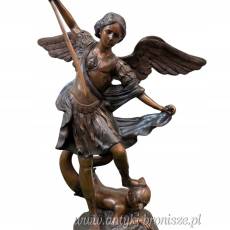 ARCHANIOŁ duża figura z brązu UNIKAT