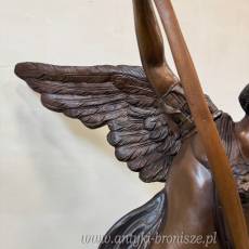 ARCHANIOŁ duża figura z brązu UNIKAT