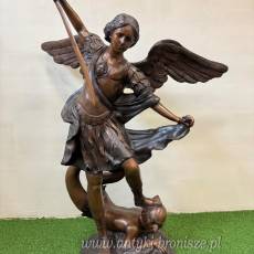 ARCHANIOŁ duża figura z brązu UNIKAT