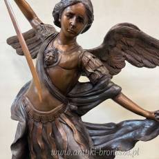 ARCHANIOŁ duża figura z brązu UNIKAT