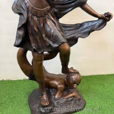 ARCHANIOŁ duża figura z brązu UNIKAT