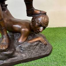 ARCHANIOŁ duża figura z brązu UNIKAT