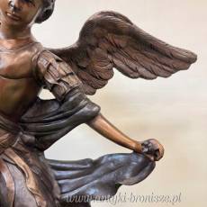 ARCHANIOŁ duża figura z brązu UNIKAT