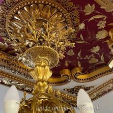 żyrandol rococco - PAŁACOWY Z BRĄZU ciężki