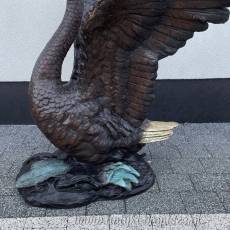 KOMPLET ŁABĘDZI Z BRĄZU duże !! ŁABĘDŹ