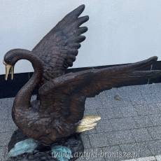 KOMPLET ŁABĘDZI Z BRĄZU duże !! ŁABĘDŹ