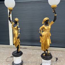 LAMPY POSTACIOWE - BRĄZ ZŁOCONY 215 cm