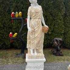 FIGURA Z MARMURU 205 cm PODSTAWA kobieta marmur