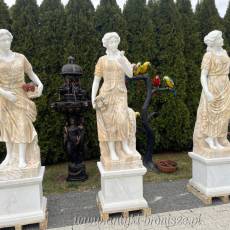 FIGURA Z MARMURU 205 cm PODSTAWA kobieta marmur