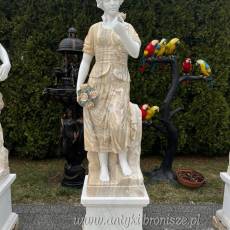 FIGURA Z MARMURU 205 cm PODSTAWA kobieta marmur