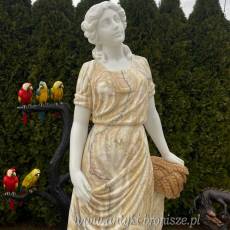 FIGURA Z MARMURU 205 cm PODSTAWA kobieta marmur