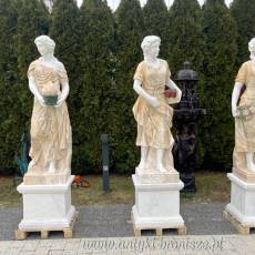 FIGURA Z MARMURU 205 cm PODSTAWA kobieta marmur