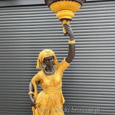 GRECZYNKI - MURZYNKI duże figury z brązu DONICE !!