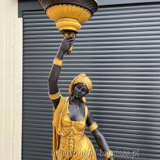 GRECZYNKI - MURZYNKI duże figury z brązu DONICE !!