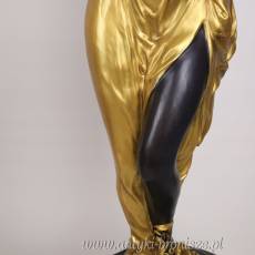 donice na kwiaty KOBIETA Z BRĄZU złocona