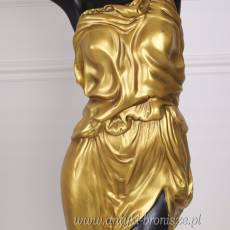 donice na kwiaty KOBIETA Z BRĄZU złocona