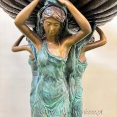 FONTANNA Z BRĄZU Z KOBIETAMI h 160 cm