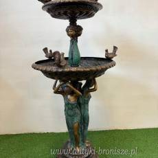 FONTANNA Z BRĄZU Z KOBIETAMI h 160 cm