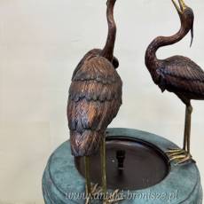 FONTANNA Z BRĄZU - trzy czaple - pelikany