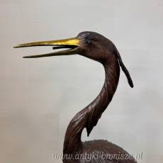 CZAPLE żurawie na konarze -FONTANNA Z BRĄZU