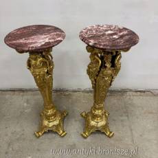 PAŁACOWE POSTACIOWE SŁUPKI Z MOSIĄDZU