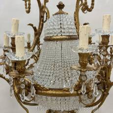 UNIKATOWA LAMPA KRYSZTAŁOWA -ŻYRANDOL PAŁACOWY