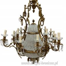 UNIKATOWA LAMPA KRYSZTAŁOWA -ŻYRANDOL PAŁACOWY