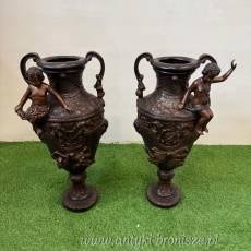 komplet wazonów z kobietami BRĄZ