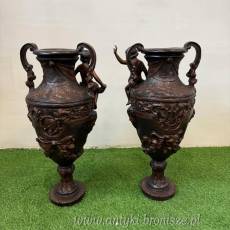 komplet wazonów z kobietami BRĄZ