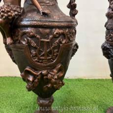 komplet wazonów z kobietami BRĄZ