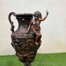 komplet wazonów z kobietami BRĄZ