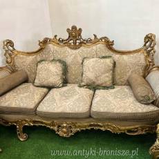 KOMPLET -WYPOCZYNKOWY w brązie - roccoco