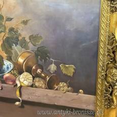 Pankiewicz - duży stary obraz martwa natura