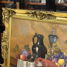 Pankiewicz - duży stary obraz martwa natura