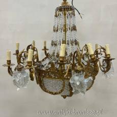 ŻYRANDOL PAŁACOWY -UNIKATOWA LAMPA KRYSZTAŁOWA