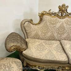 KOMPLET WYPOCZYNKOWY roccoco w brązie