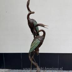 CZAPLE żurawie - FONTANNA Z BRĄZU 215 cm