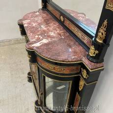 Pałacowa stylowa francuska- konsola lustrem -BOULLE 220 CM