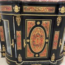 Pałacowa stylowa francuska- konsola lustrem -BOULLE 220 CM