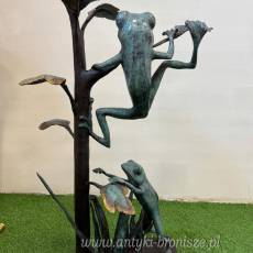 FIKAJĄCE ŻABY Z BRĄZU