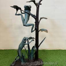 FIKAJĄCE ŻABY Z BRĄZU