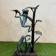 FIKAJĄCE ŻABY Z BRĄZU