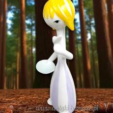 Kopciuszek z gołębiem projekt Ősz Szabó Antónia lalki Hollohaza lata60te