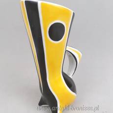New Look Wazonik kot żółto czarny J.Török Zsolnay lata 60-te