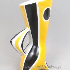 New Look Wazonik kot żółto czarny J.Török Zsolnay lata 60-te
