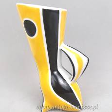 New Look Wazonik kot żółto czarny J.Török Zsolnay lata 60-te