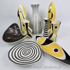 New Look Wazonik kot żółto czarny J.Török Zsolnay lata 60-te