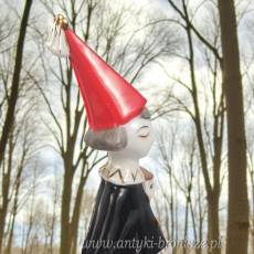 2 Klauny Arlekin Art Deco Hollohaza Węgry wys.21cm